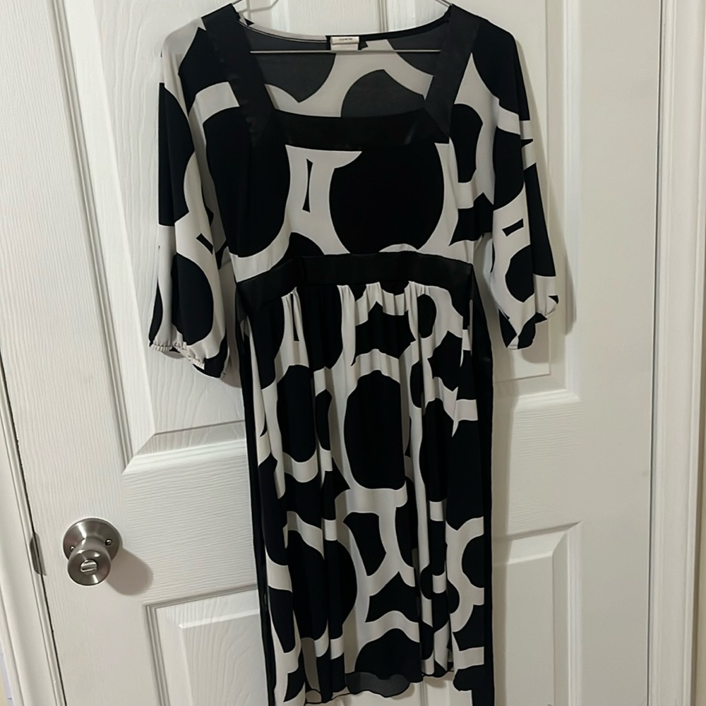 Black and white summer or church dress!